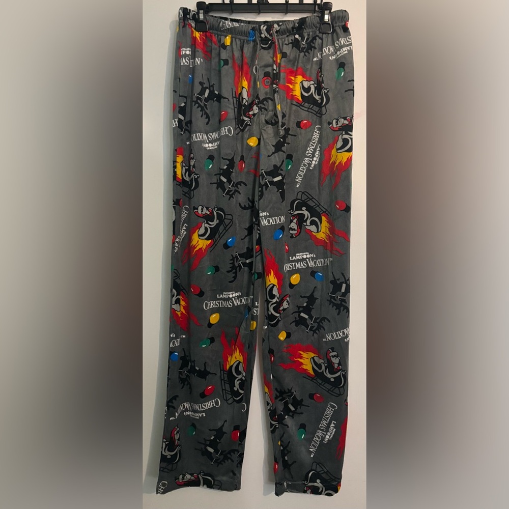 National Lampoon's Christmas Vacation NWT Mens Large Pajama Pant MSRP‎ $40 Gray